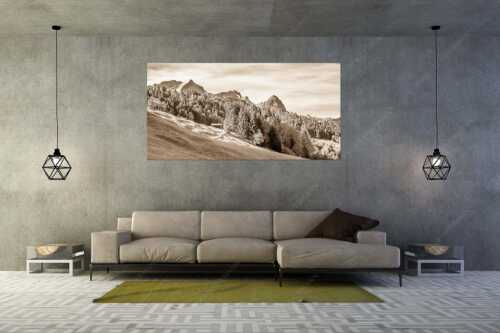 Ahorn mit Blick auf Alpspitz, Zugspitz und Waxenstein - Herbstliches Zugspitzmassiv II - Größe ca. 200x100cm, Seitenverhältnis 2:1 - Buckelwiesen am Wamberg - weitere Infos unter https://www.kriner-weiermann.de