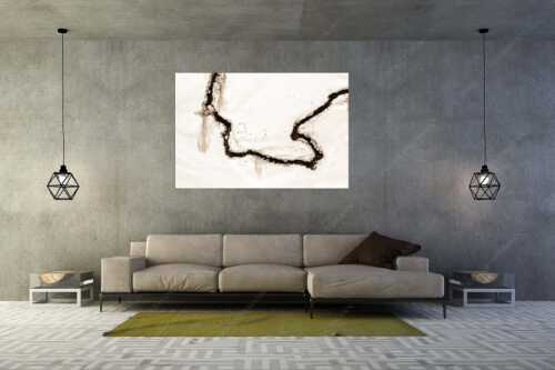 Draufsicht auf einen Bachlauf im Winter - Hinum Herum - Größe ca. 180x120cm, Seitenverhältnis 3:2 - Mäandern Winter Bach - weitere Infos unter https://www.kriner-weiermann.de