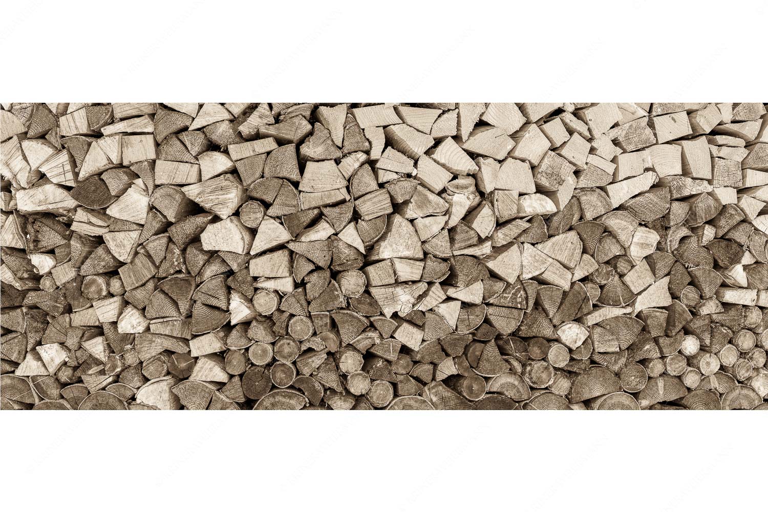 Holzhaufen II – Seitenverhältnis 2,5:1 — Holzstapel Holzscheite Aufgerichteter Holzhaufen