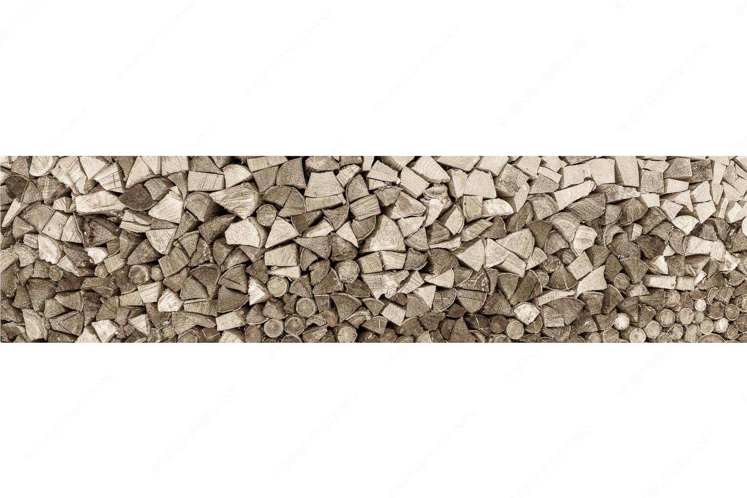 Holzhaufen II – Seitenverhältnis 4:1 — Holzstapel Holzscheite Aufgerichteter Holzhaufen
