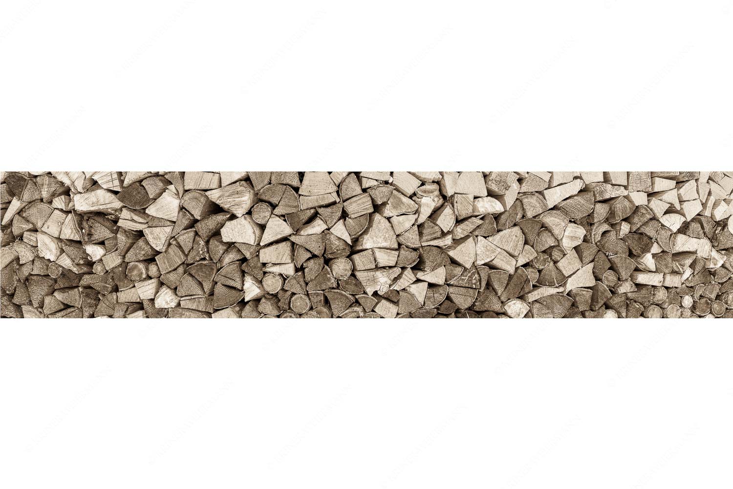 Holzhaufen II – Seitenverhältnis 5:1 — Holzstapel Holzscheite Aufgerichteter Holzhaufen