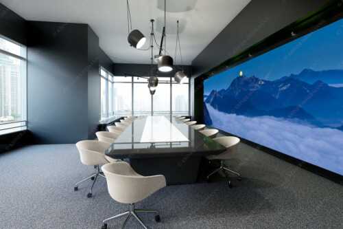 Vollmondaufgang über dem Nebelmeer und der Benediktenwand - i-Tüpferl - Größe ca. 600x200cm, Seitenverhältnis 3:1 - Vollmond an Benediktenwand - weitere Infos unter https://www.kriner-weiermann.de