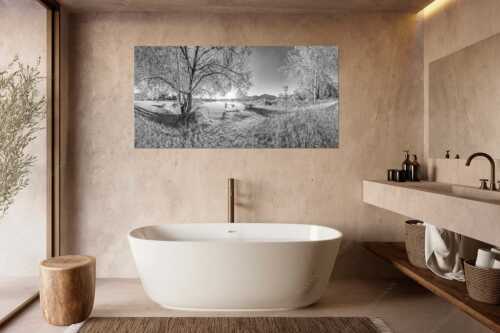 Blick über den Kochelsee in den Sonnenaufgang - Immer wieder geht die Sonne auf - Größe ca. 180x90cm, Seitenverhältnis 2:1 - Kochelsee - weitere Infos unter https://www.kriner-weiermann.de
