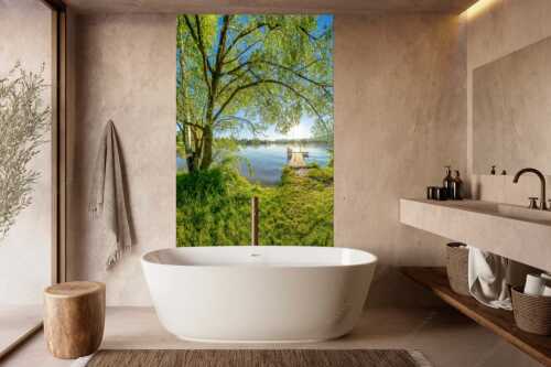 Blick über den Kochelsee in den Sonnenaufgang - Immer wieder geht die Sonne auf - Größe ca. 160x240cm, Seitenverhältnis 2:3 - Kochelsee - weitere Infos unter https://www.kriner-weiermann.de