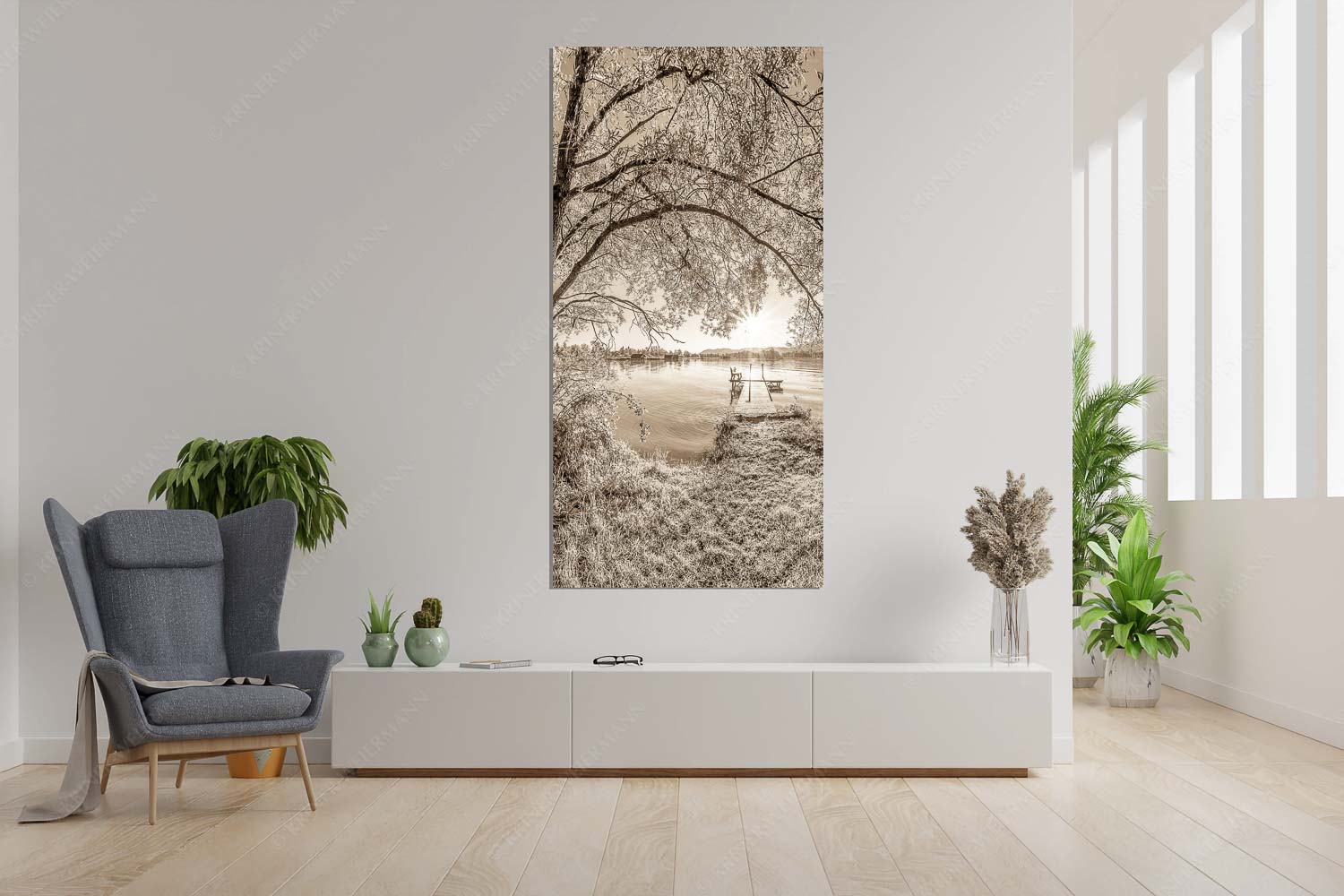 Immer wieder geht die Sonne auf – Größe ca. 90x180cm, Seitenverhältnis 1:2 — Kochelsee Blick über den Kochelsee in den Sonnenaufgang - Immer wieder geht die Sonne auf - Größe ca. 90x180cm, Seitenverhältnis 1:2 - Kochelsee - weitere Infos unter https://www.kriner-weiermann.de