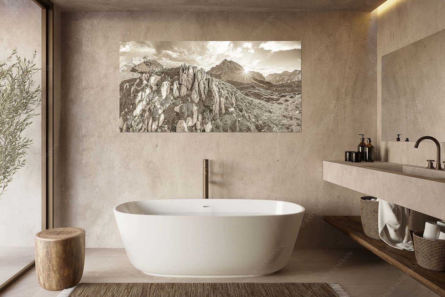 In der Pfeis – Größe ca. 180x90cm, Seitenverhältnis 2:1 — Rumerspitze im Karwendel Sonnenuntergang hinter Rumerspitze im Karwendel - In der Pfeis - Größe ca. 180x90cm, Seitenverhältnis 2:1 - Rumerspitze im Karwendel - weitere Infos unter https://www.kriner-weiermann.de