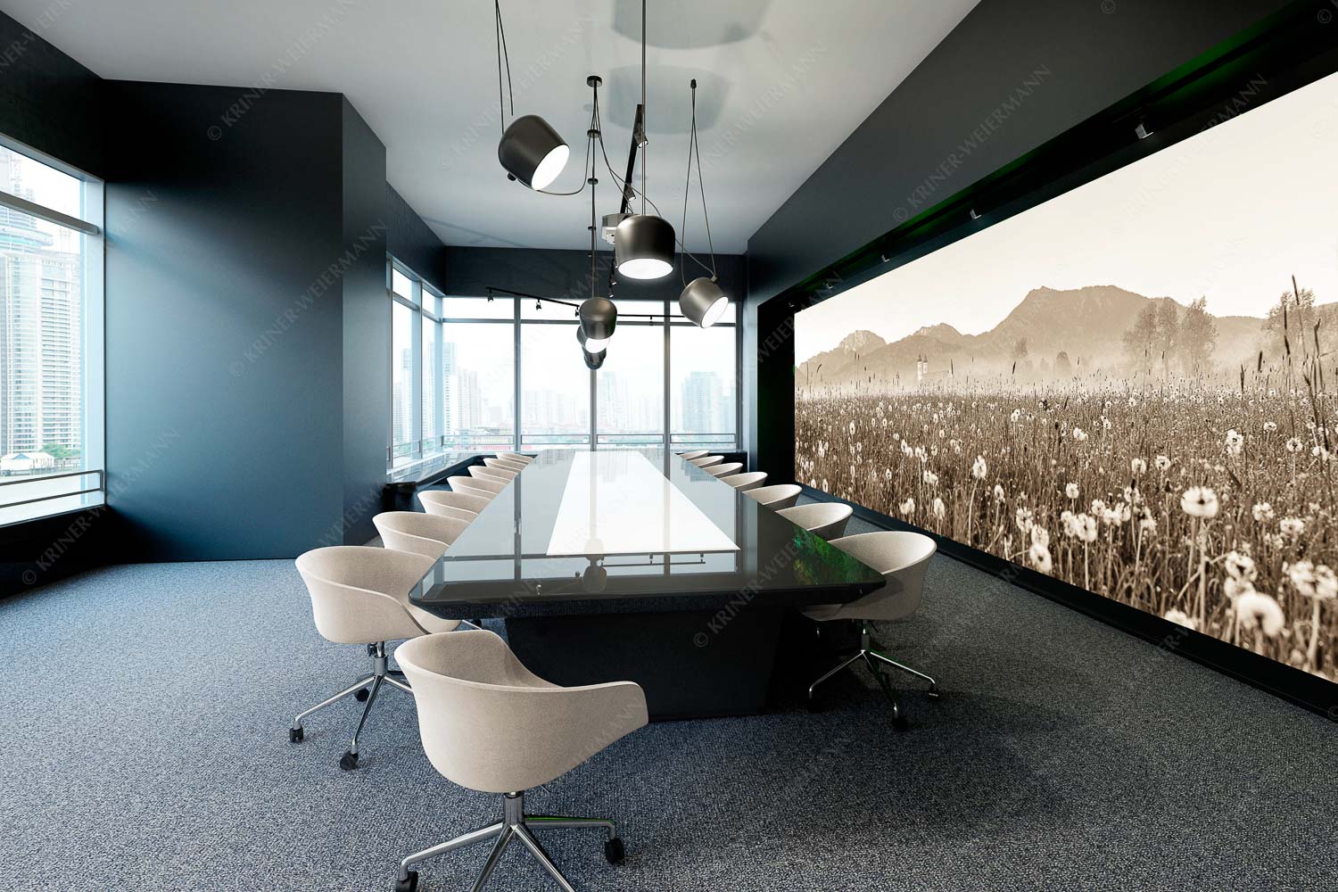 Klosters Vorgarten – Größe ca. 600x200cm, Seitenverhältnis 3: — Löwenzahn Benediktbeuern Benediktenwand Kloster Benediktbeuern mit Benediktenwand im Hintergrund - Klosters Vorgarten - Größe ca. 600x200cm, Seitenverhältnis 3: - Löwenzahn Benediktbeuern Benediktenwand - weitere Infos unter https://www.kriner-weiermann.de