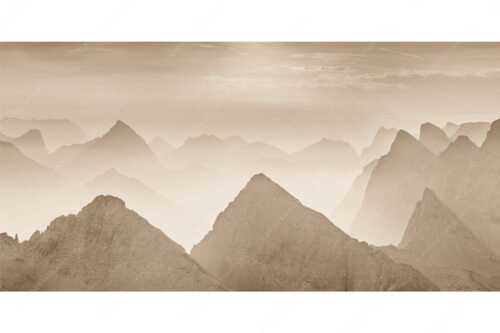 Blick über Moserkarspitze und Lalidererspitze in den Sonnenaufgang - Konturen - Seitenverhältnis 2:1 - Silhouetten im Karwendel - weitere Infos unter https://www.kriner-weiermann.de