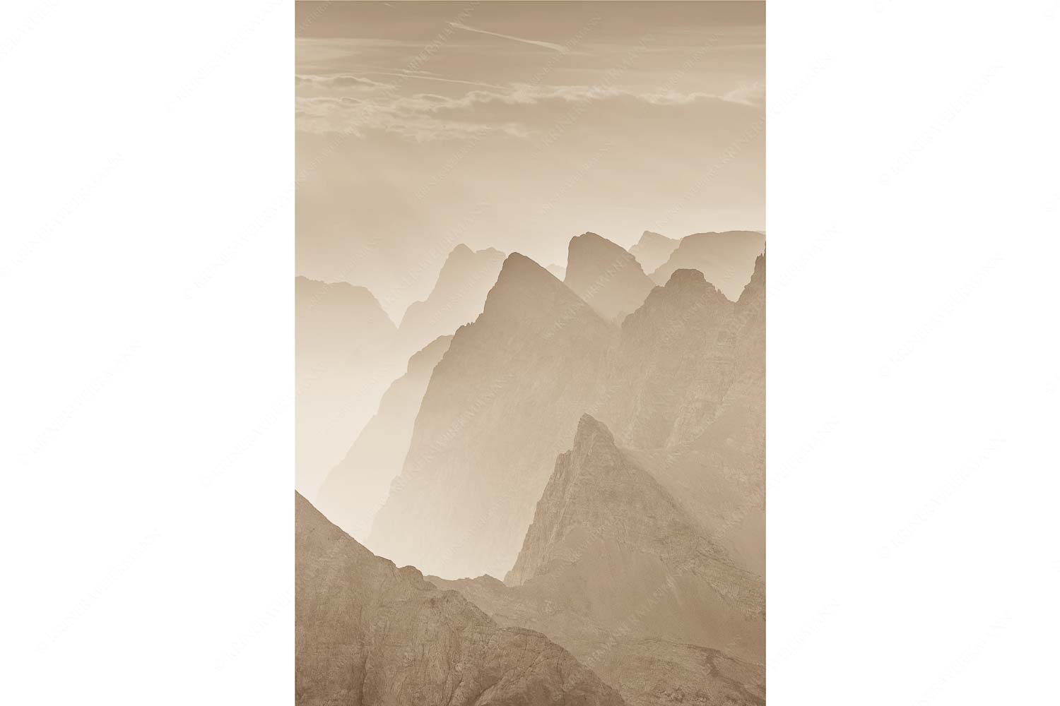 Konturen – Seitenverhältnis 2:3 — Silhouetten im Karwendel Blick über Moserkarspitze und Lalidererspitze in den Sonnenaufgang