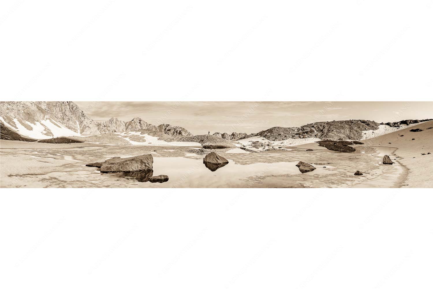 Lach mal wieder – Seitenverhältnis 5:1 — Soiernlache mit Schöttlkarspitze Morgens im Soierngebirge mit Blick zur Schöttlkarspitze