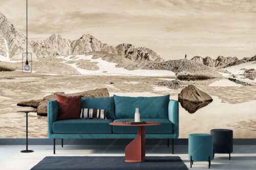 Morgens im Soierngebirge mit Blick zur Schöttlkarspitze - Lach mal wieder - Größe ca. 400x200cm, Seitenverhältnis 2:1 - Soiernlache mit Schöttlkarspitze - weitere Infos unter https://www.kriner-weiermann.de