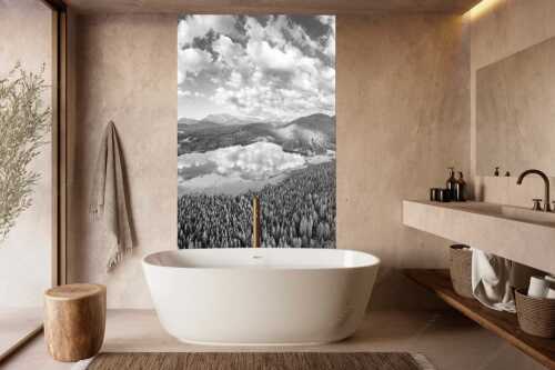 Blick über den Barmsee ins Wettersteingebirge - Lieblingssee II - Größe ca. 160x240cm, Seitenverhältnis 2:3 - Luftaufnahme Barmsee mit Wetterstein - weitere Infos unter https://www.kriner-weiermann.de