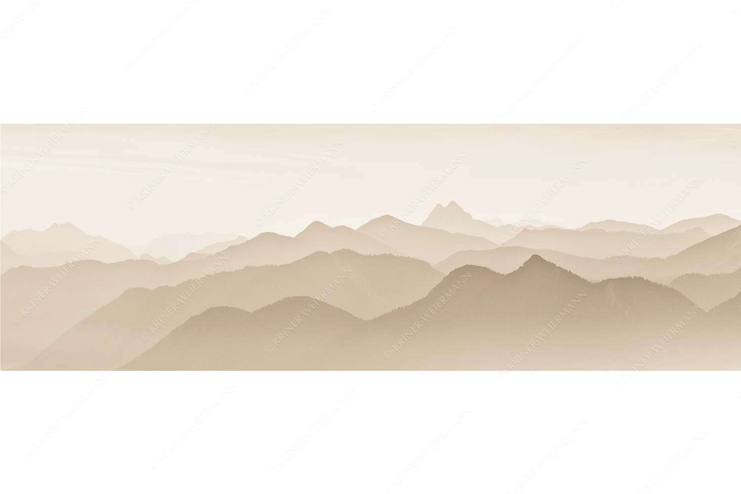 Linien – Seitenverhältnis 3:1 — Silhouetten im Soierngebirge Blick über den Wank in die Morgendämmerung