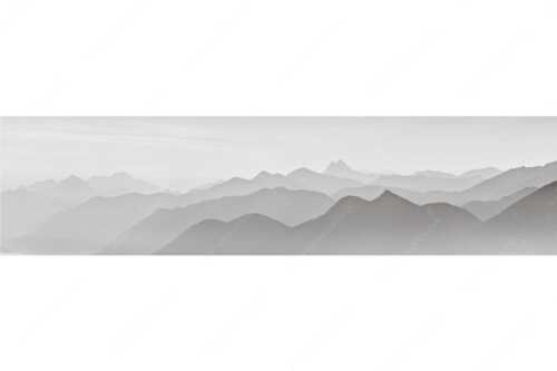 Blick über den Wank in die Morgendämmerung - Linien - Seitenverhältnis 4:1 - Silhouetten im Soierngebirge - weitere Infos unter https://www.kriner-weiermann.de