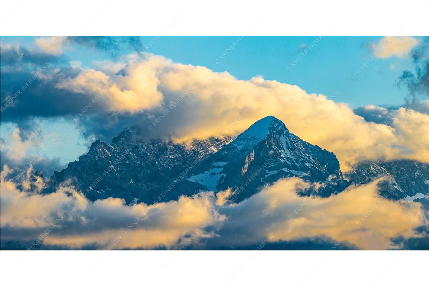 Markant – Seitenverhältnis 2:1 — Alpspitze Abendstimmung an der Alpspitze