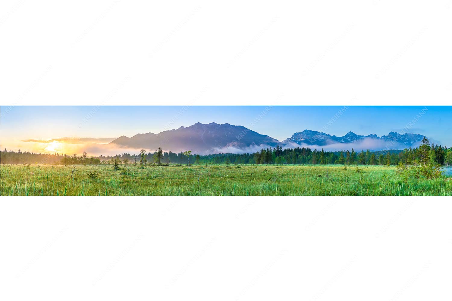 Sonnenaufgang mit Soiern- und Karwendelgebirge