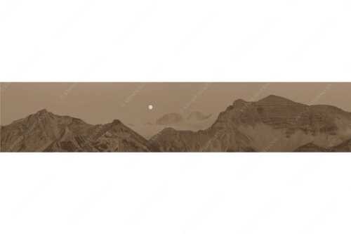 Mondaufgang zwischen Krapfenkar und Soiernspitze im Karwendel - Nachts überm Soiern - Seitenverhältnis 5:1 - Vollmond im Soierngebirge - weitere Infos unter https://www.kriner-weiermann.de