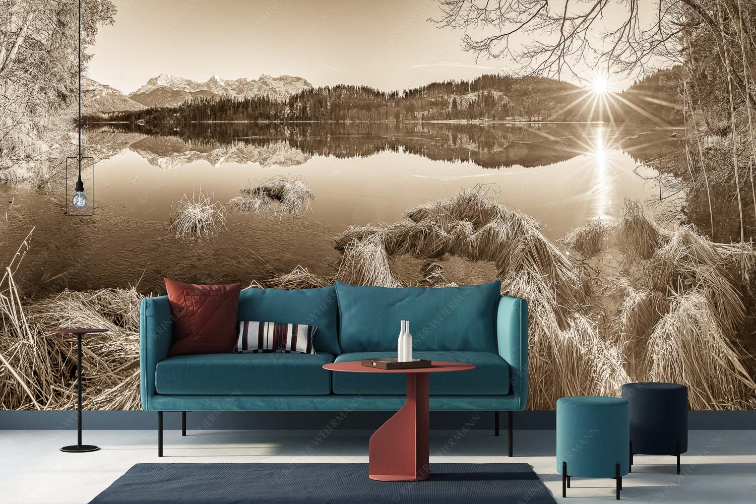 Niederglegt – Größe ca. 400x200cm, Seitenverhältnis 2:1 — Barmsee mit Karwendel Schneefrei am Barmsee mit Karwendelgebirge - Niederglegt - Größe ca. 400x200cm, Seitenverhältnis 2:1 - Barmsee mit Karwendel - weitere Infos unter https://www.kriner-weiermann.de
