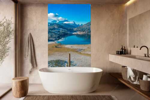 Blick über den Barmsee zum Zugspitzmassiv mit Waxenstein - Novembermorgen am Barmsee - Größe ca. 160x240cm, Seitenverhältnis 2:3 - Luftaufnahme Barmsee und Wetterstein - weitere Infos unter https://www.kriner-weiermann.de