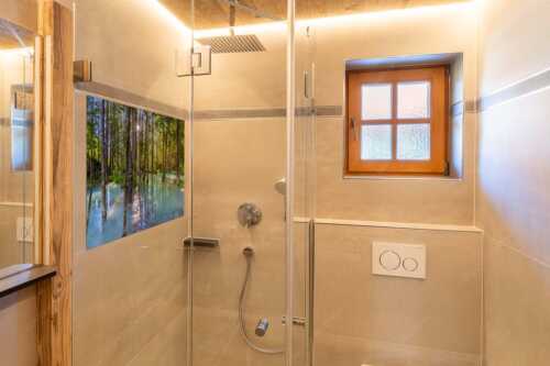 Überschwemmte Waldflächen an der Partnach im Reintal im Wettersteingebirge - Partnachmangroven - Größe ca. 120x80cm, Seitenverhältnis 3:2 - Wald Überschwemmung - weitere Infos unter https://www.kriner-weiermann.de