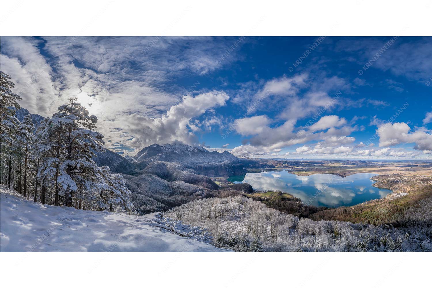 Es hat nocheinmal geschneit in den Bergen rund um den Kochelsee