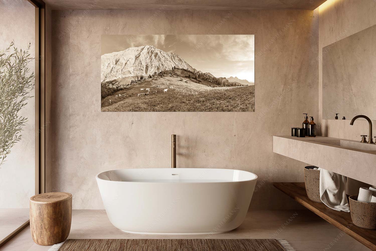 Ruhige Weide – Größe ca. 180x90cm, Seitenverhältnis 2:1 — Almbetrieb im Wettersteingebirge Jungvieh auf der Sommerweide im Wettersteingebirge - Ruhige Weide - Größe ca. 180x90cm, Seitenverhältnis 2:1 - Almbetrieb im Wettersteingebirge - weitere Infos unter https://www.kriner-weiermann.de