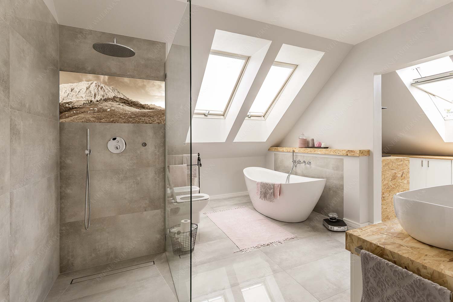 Ruhige Weide – Größe ca. 100x50cm, Seitenverhältnis 2:1 — Almbetrieb im Wettersteingebirge Jungvieh auf der Sommerweide im Wettersteingebirge - Ruhige Weide - Größe ca. 100x50cm, Seitenverhältnis 2:1 - Almbetrieb im Wettersteingebirge - weitere Infos unter https://www.kriner-weiermann.de