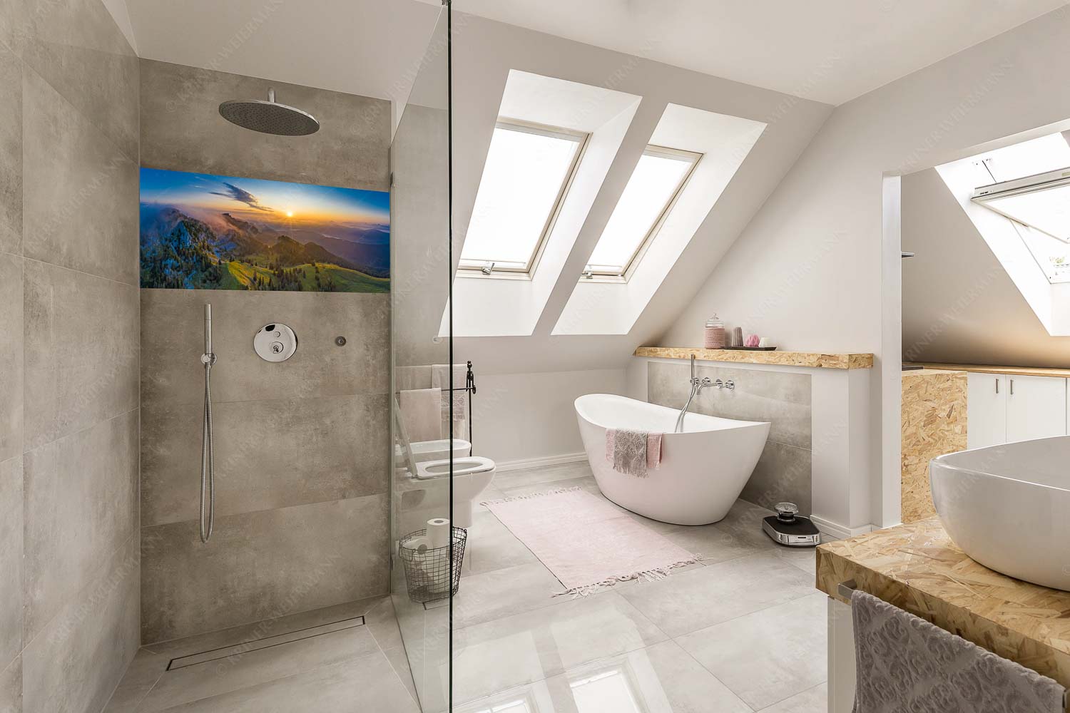 Ruhiger Morgen – Größe ca. 100x50cm, Seitenverhältnis 2:1 — Benediktenwand Sonnenaufgang an der Benediktenwand - Ruhiger Morgen - Größe ca. 100x50cm, Seitenverhältnis 2:1 - Benediktenwand - weitere Infos unter https://www.kriner-weiermann.de