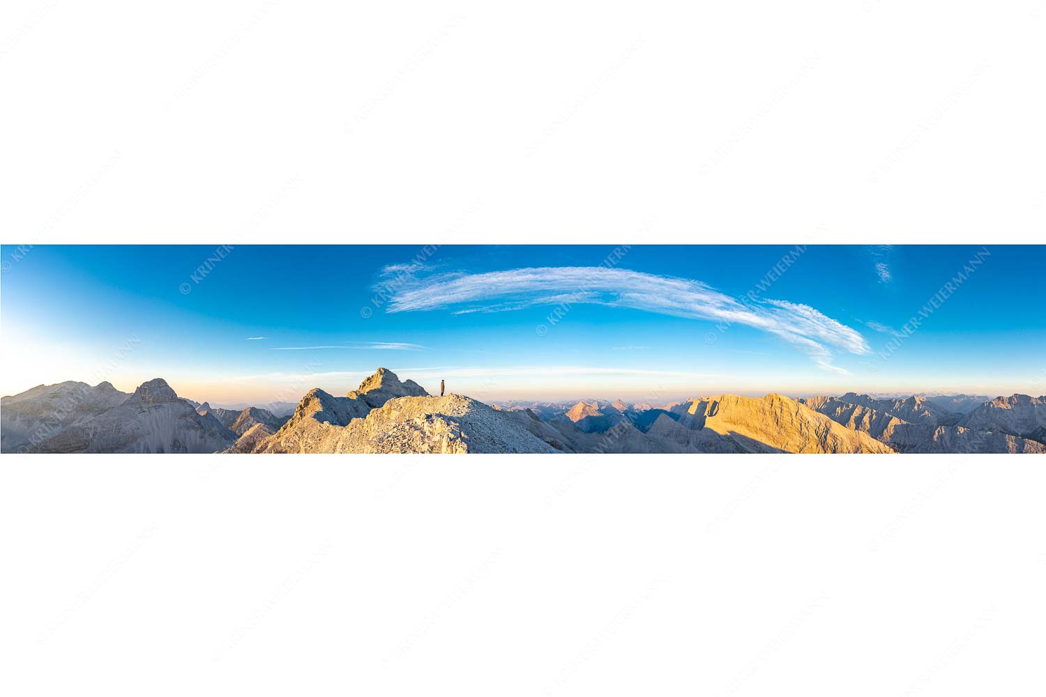 Sägezahn – Seitenverhältnis 5:1 — Kaltwasserkarspitze im Karwendel Blick von Sägezahn zur den Sonnenspitzen im Karwendelgebirge