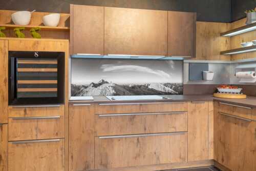 Blick von Sägezahn zur den Sonnenspitzen im Karwendelgebirge - Sägezahn - Größe ca. 180x60cm, Seitenverhältnis 3:1 - Kaltwasserkarspitze im Karwendel - weitere Infos unter https://www.kriner-weiermann.de