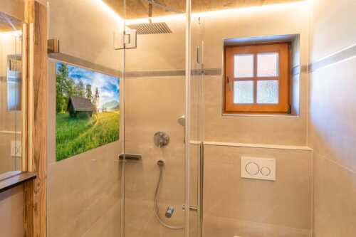 Blick übern Barmsee in den Sonnenaufgang - Seewiesen - Größe ca. 120x80cm, Seitenverhältnis 3:2 - Heustadel am Barmsee - weitere Infos unter https://www.kriner-weiermann.de