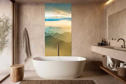 Blick von der Zugspitze über Thannheimer Berge in den Sonnenuntergang - Shining II - Größe ca. 100x200cm, Seitenverhältnis 1:2 - Grandiose Abendstimmung Zugspitze - weitere Infos unter https://www.kriner-weiermann.de