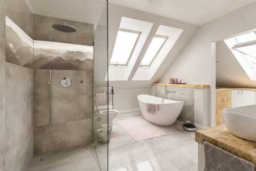 Blick von der Zugspitze über Thannheimer Berge in den Sonnenuntergang - Shining - LED-Leuchtbild - 2-Teilig, Größe ca. 240x60cm, Seitenverhältnis 4:1 - Silhouetten Abendstimmung auf der Zugspitze - weitere Infos unter https://www.kriner-weiermann.de