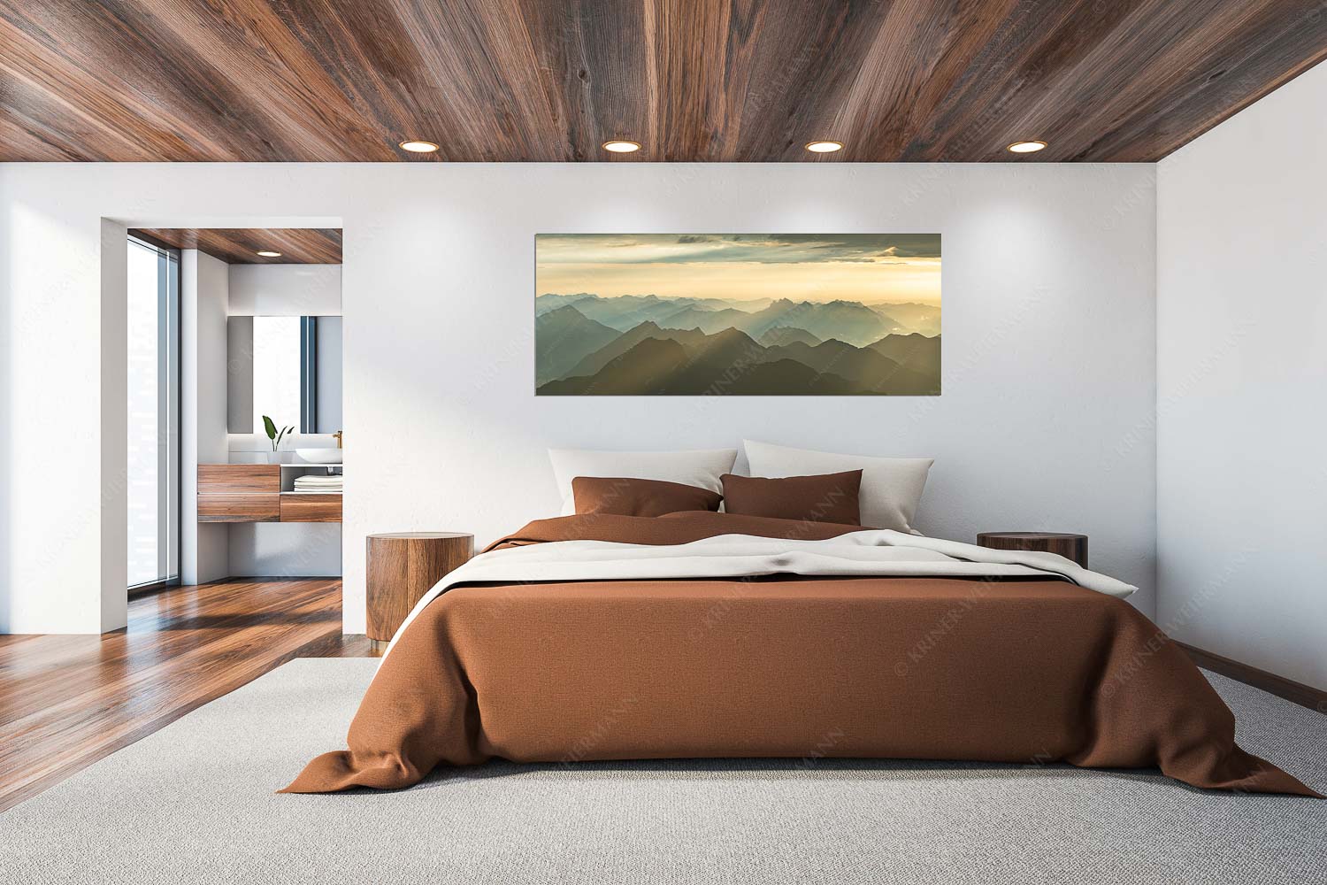 Shining – Wandbild – Größe ca. 200x80cm, Seitenverhältnis 2,5:1 — Silhouetten Abendstimmung auf der Zugspitze Blick von der Zugspitze über Thannheimer Berge in den Sonnenuntergang - Shining - Wandbild - Größe ca. 200x80cm, Seitenverhältnis 2,5:1 - Silhouetten Abendstimmung auf der Zugspitze - weitere Infos unter https://www.kriner-weiermann.de