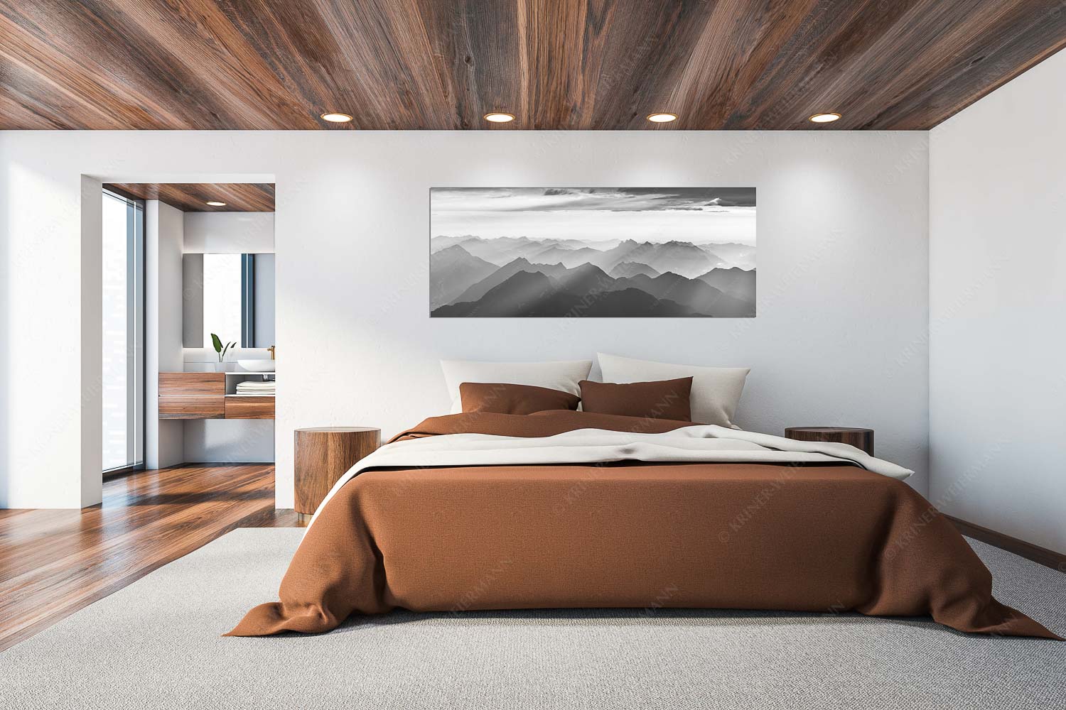 Shining – Wandbild – Größe ca. 200x80cm, Seitenverhältnis 2,5:1 — Silhouetten Abendstimmung auf der Zugspitze Blick von der Zugspitze über Thannheimer Berge in den Sonnenuntergang - Shining - Wandbild - Größe ca. 200x80cm, Seitenverhältnis 2,5:1 - Silhouetten Abendstimmung auf der Zugspitze - weitere Infos unter https://www.kriner-weiermann.de