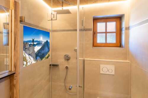 Blick auf den Bischof und Sonnenuntergang an der Zugspitze - So a Freid - Größe ca. 120x80cm, Seitenverhältnis 3:2 - Bergsteiger am Krottenkopf - weitere Infos unter https://www.kriner-weiermann.de