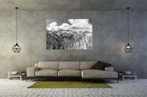 Blick über das Soiernhaus und den Soiernseen zur Soiernspitze - Soiern - Größe ca. 180x120cm, Seitenverhältnis 3:2 - Soiernhaus Soiernseen und Soiernspitze - weitere Infos unter https://www.kriner-weiermann.de