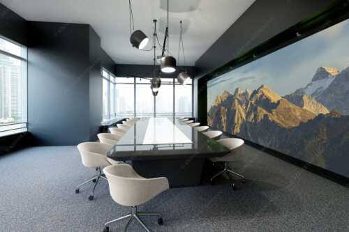 Blick ins Soiern- und Karwendelgebirge - Soiern und Karwendel - Größe ca. 600x200cm, Seitenverhältnis 3:1 - Schöttlkar- und Soiernspitze - weitere Infos unter https://www.kriner-weiermann.de