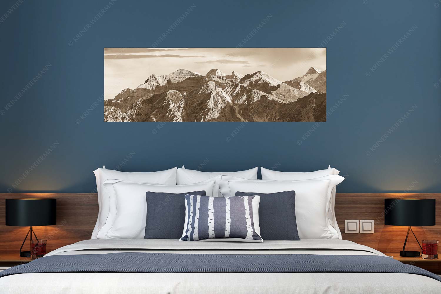 Soiern und Karwendel – Größe ca. 180x60cm, Seitenverhältnis 3:1 — Schöttlkar- und Soiernspitze Blick ins Soiern- und Karwendelgebirge - Soiern und Karwendel - Größe ca. 180x60cm, Seitenverhältnis 3:1 - Schöttlkar- und Soiernspitze - weitere Infos unter https://www.kriner-weiermann.de