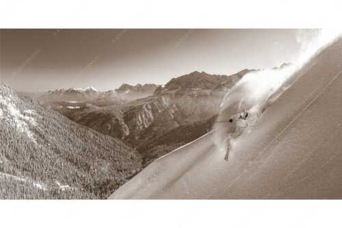 Traumhafter Schnee mit überwältigender Aussicht verspricht dieser Tag - Spass mit Aussicht - Seitenverhältnis 2:1 - Freeriding im Wettersteingebirge - weitere Infos unter https://www.kriner-weiermann.de