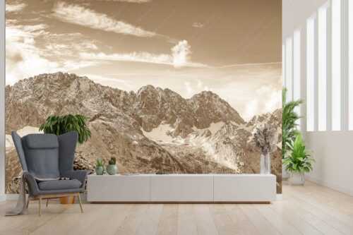 Blick vom Feldernjoch im Wetterstein auf die Mieminger Kette - Standpunkt - Größe ca. 300x200cm, Seitenverhältnis 3:2 - Wanderer am Feldernjoch - weitere Infos unter https://www.kriner-weiermann.de