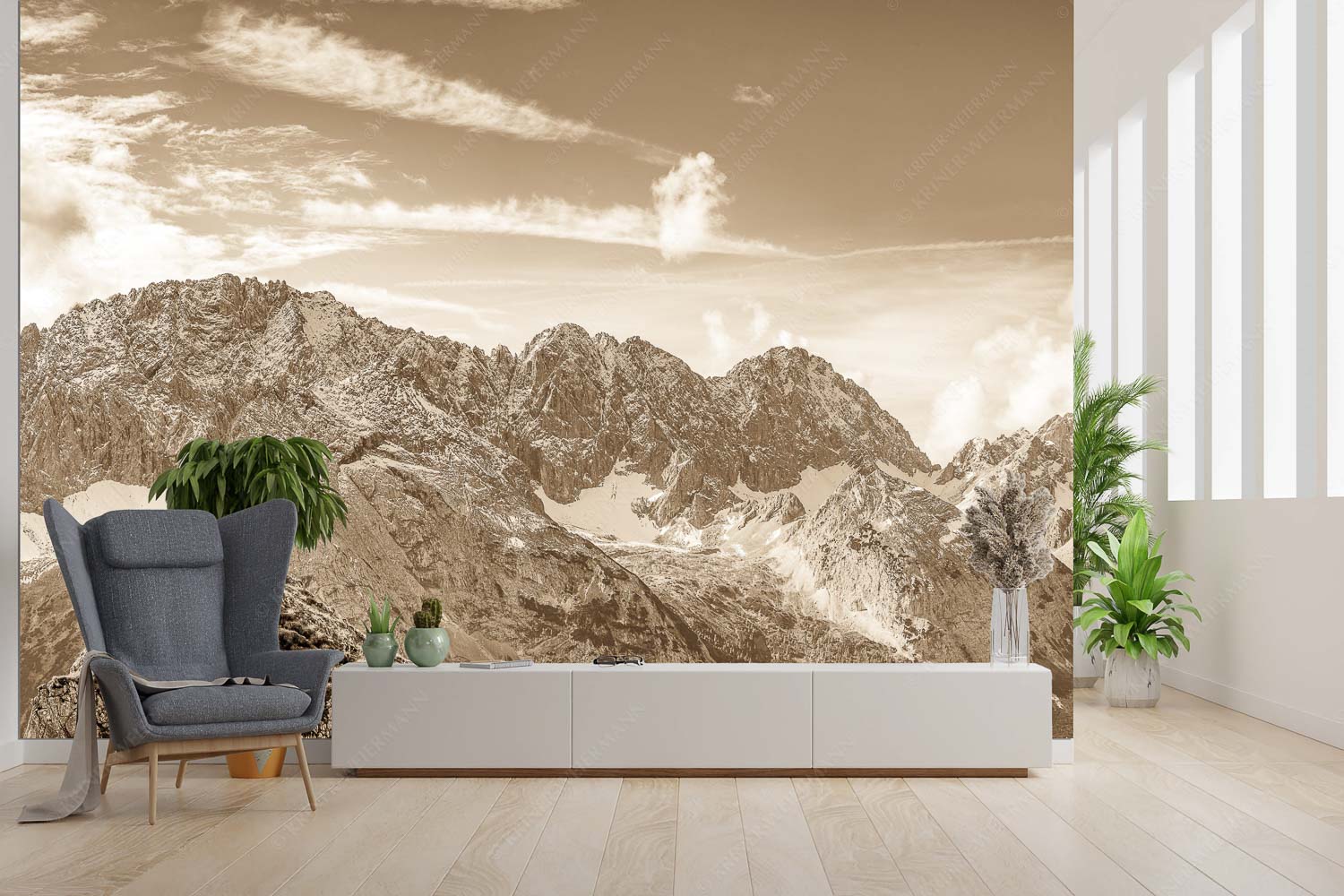 Standpunkt – Größe ca. 300x200cm, Seitenverhältnis 3:2 — Wanderer am Feldernjoch Blick vom Feldernjoch im Wetterstein auf die Mieminger Kette - Standpunkt - Größe ca. 300x200cm, Seitenverhältnis 3:2 - Wanderer am Feldernjoch - weitere Infos unter https://www.kriner-weiermann.de