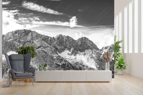 Blick vom Feldernjoch im Wetterstein auf die Mieminger Kette - Standpunkt - Größe ca. 300x200cm, Seitenverhältnis 3:2 - Wanderer am Feldernjoch - weitere Infos unter https://www.kriner-weiermann.de