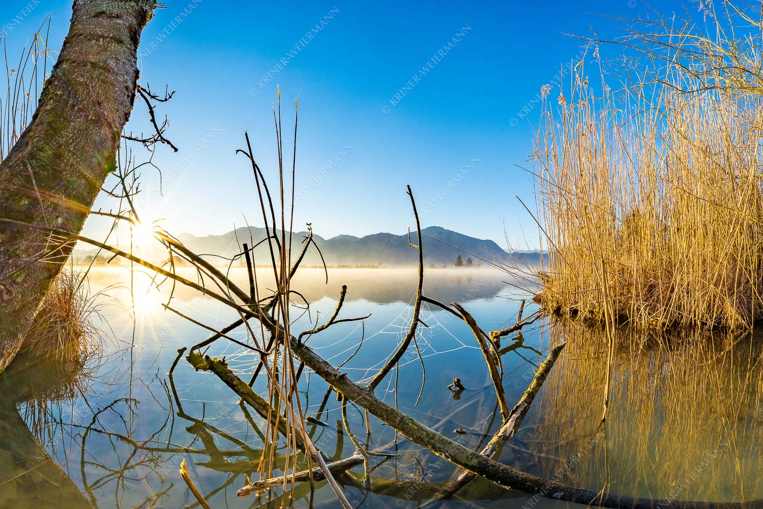 Stiller Morgen am See – Seitenverhältnis 3:2 — Sonnenaufgang am Eichsee Idylische Ruhe am See