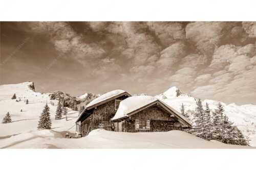 Die Stuibenhütte dient im Sommer als Unterkunft für den Almhirten der Kreuzalm - Stuibenhütte - Seitenverhältnis 2:1 - Alpspitze - weitere Infos unter https://www.kriner-weiermann.de