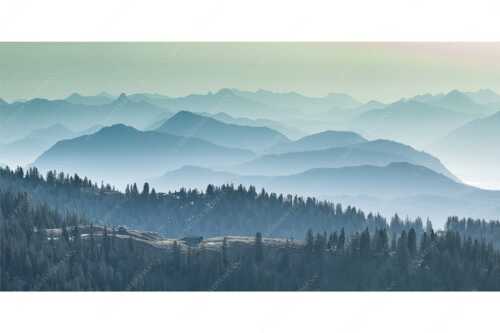 Morgenstimmung bei der Krüner Alm mit Panoramablick vom Wendelstein bis Zugspitze - Über d Oima - Seitenverhältnis 2:1 - Bayerische Voralpen mit Krüner Alm - weitere Infos unter https://www.kriner-weiermann.de