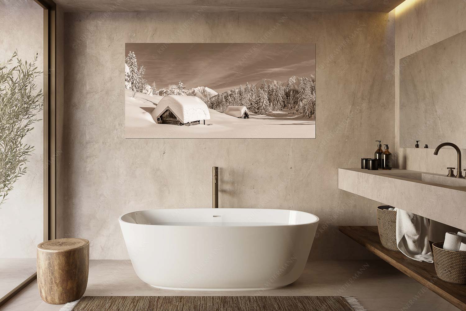 Unberührt – Größe ca. 180x90cm, Seitenverhältnis 2:1 — Winter im Karwendel Unberührte Winterlandschaft nach ergiebigen Neuschneefällen im Kranzberggebiet - Unberührt - Größe ca. 180x90cm, Seitenverhältnis 2:1 - Winter im Karwendel - weitere Infos unter https://www.kriner-weiermann.de