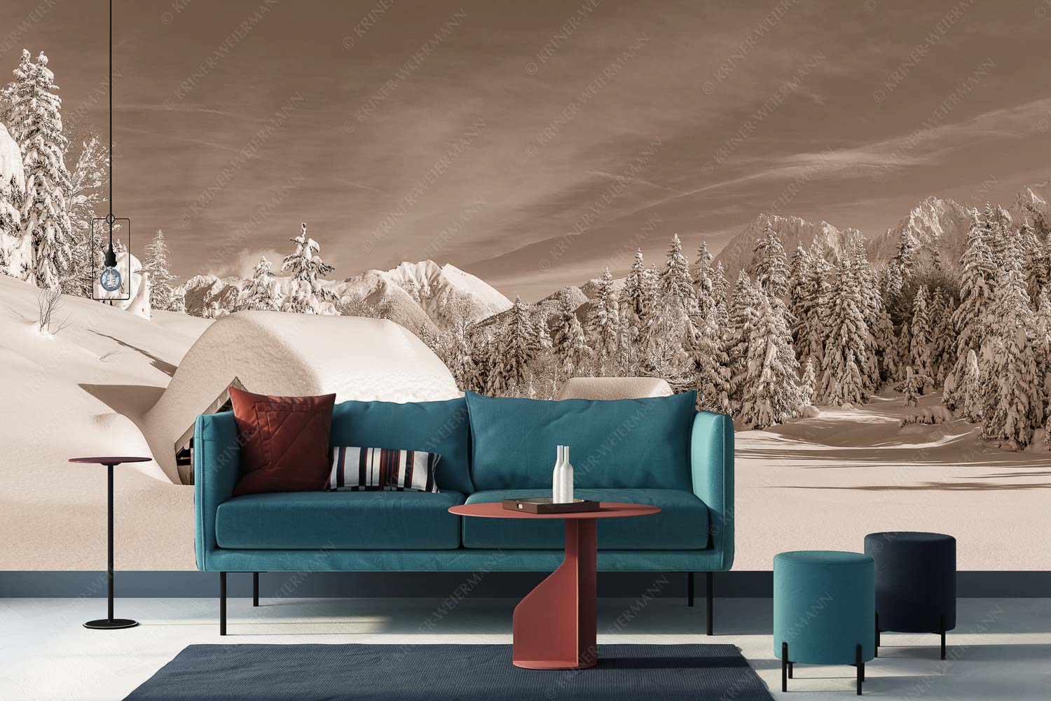 Unberührt – Größe ca. 400x200cm, Seitenverhältnis 2:1 — Winter im Karwendel Unberührte Winterlandschaft nach ergiebigen Neuschneefällen im Kranzberggebiet - Unberührt - Größe ca. 400x200cm, Seitenverhältnis 2:1 - Winter im Karwendel - weitere Infos unter https://www.kriner-weiermann.de