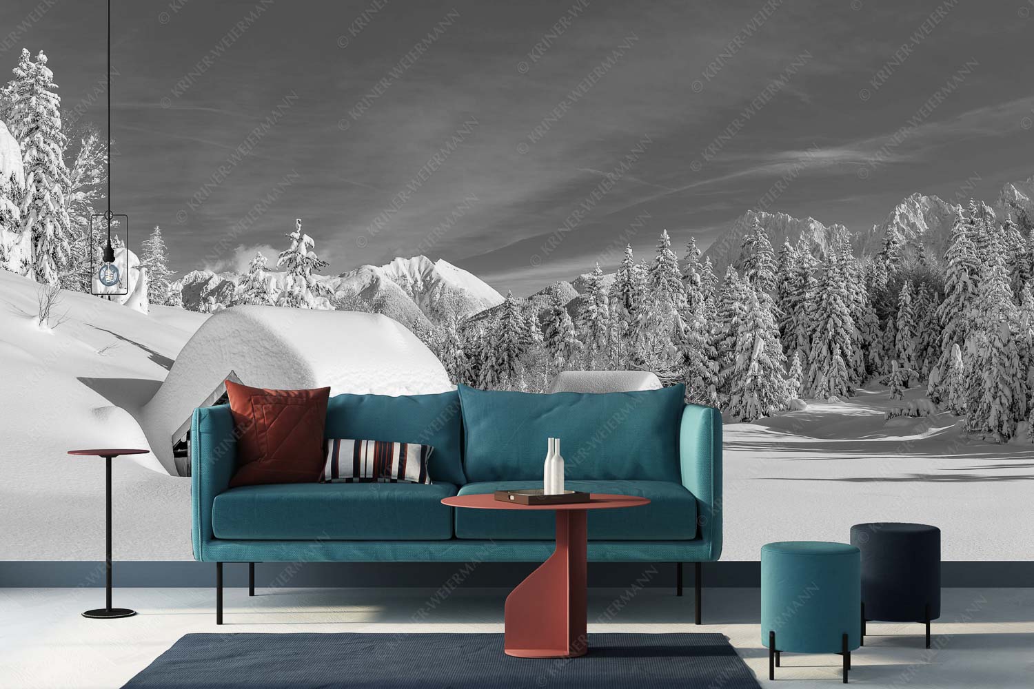 Unberührt – Größe ca. 400x200cm, Seitenverhältnis 2:1 — Winter im Karwendel Unberührte Winterlandschaft nach ergiebigen Neuschneefällen im Kranzberggebiet - Unberührt - Größe ca. 400x200cm, Seitenverhältnis 2:1 - Winter im Karwendel - weitere Infos unter https://www.kriner-weiermann.de