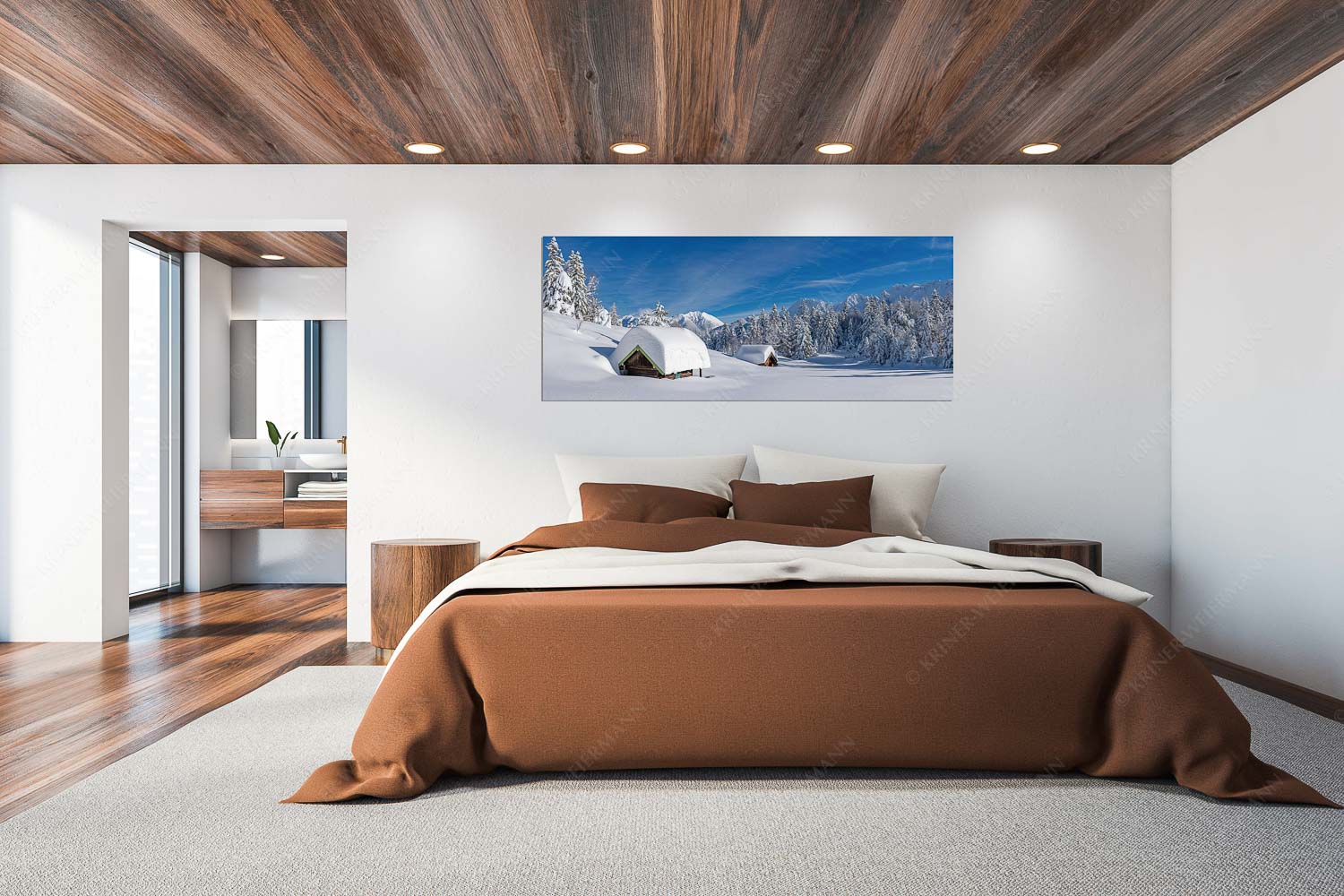 Unberührt – Größe ca. 200x80cm, Seitenverhältnis 2,5:1 — Winter im Karwendel Unberührte Winterlandschaft nach ergiebigen Neuschneefällen im Kranzberggebiet - Unberührt - Größe ca. 200x80cm, Seitenverhältnis 2,5:1 - Winter im Karwendel - weitere Infos unter https://www.kriner-weiermann.de